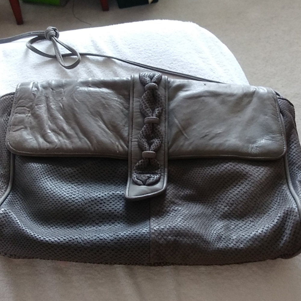 Buttery soft grey purse
